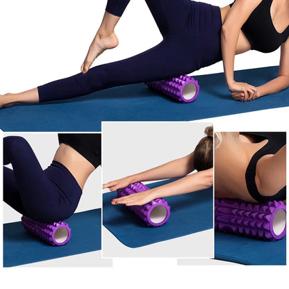 30Cm Yoga Column Foam Fitness Muscle Training Pilates Sports Massage Foam Roller Grid Trigger Point Therapy Home Gym Exercise