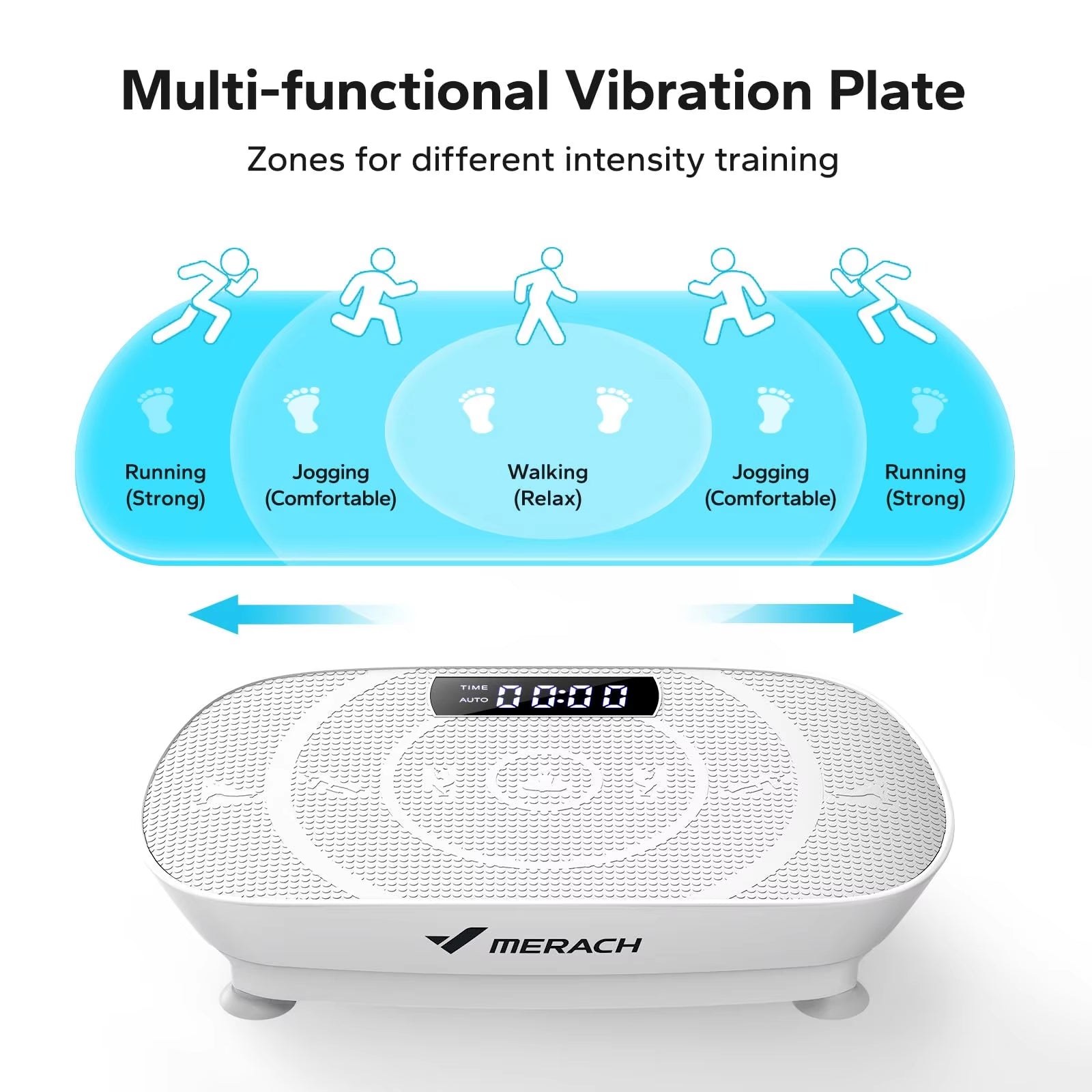 Vibration Plate Exercise Machine Whole Body Workout Power Vibrate Fitness Platform Vibration Plate Weight Loss & Shaping