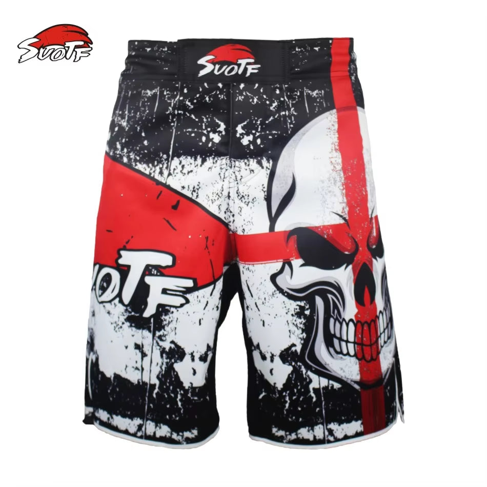 Tiger Muay Thai Fightwear Elevate Cheap MMA Kick Boxing Fight Trunks Top New Black MMA Shorts Mens Boxing Kickboxing