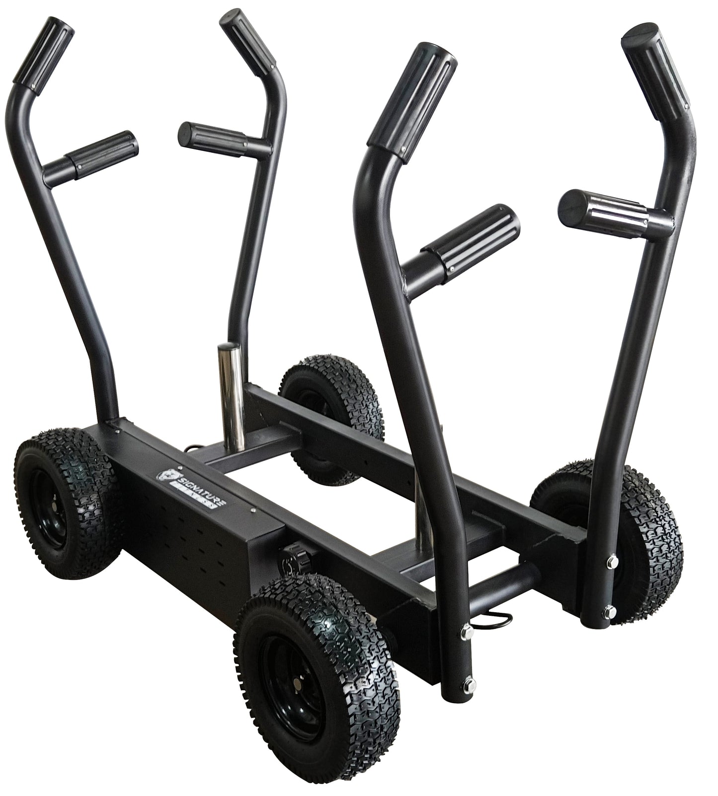 BF-PS Sisyphos Push Sled - 8 Adjustable Levels of Resistance plus Plate Loaded Weight Resistance, Black