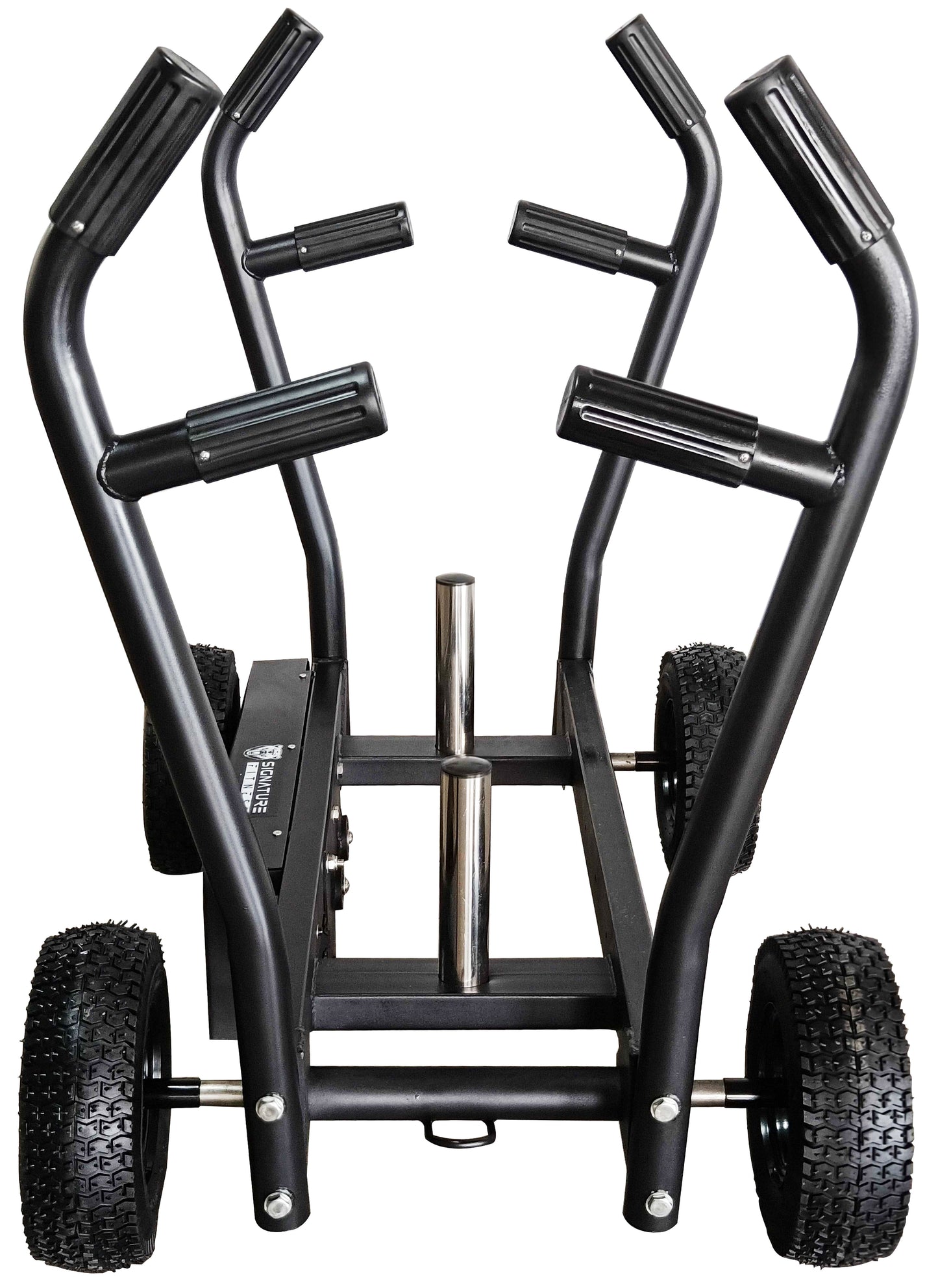 BF-PS Sisyphos Push Sled - 8 Adjustable Levels of Resistance plus Plate Loaded Weight Resistance, Black