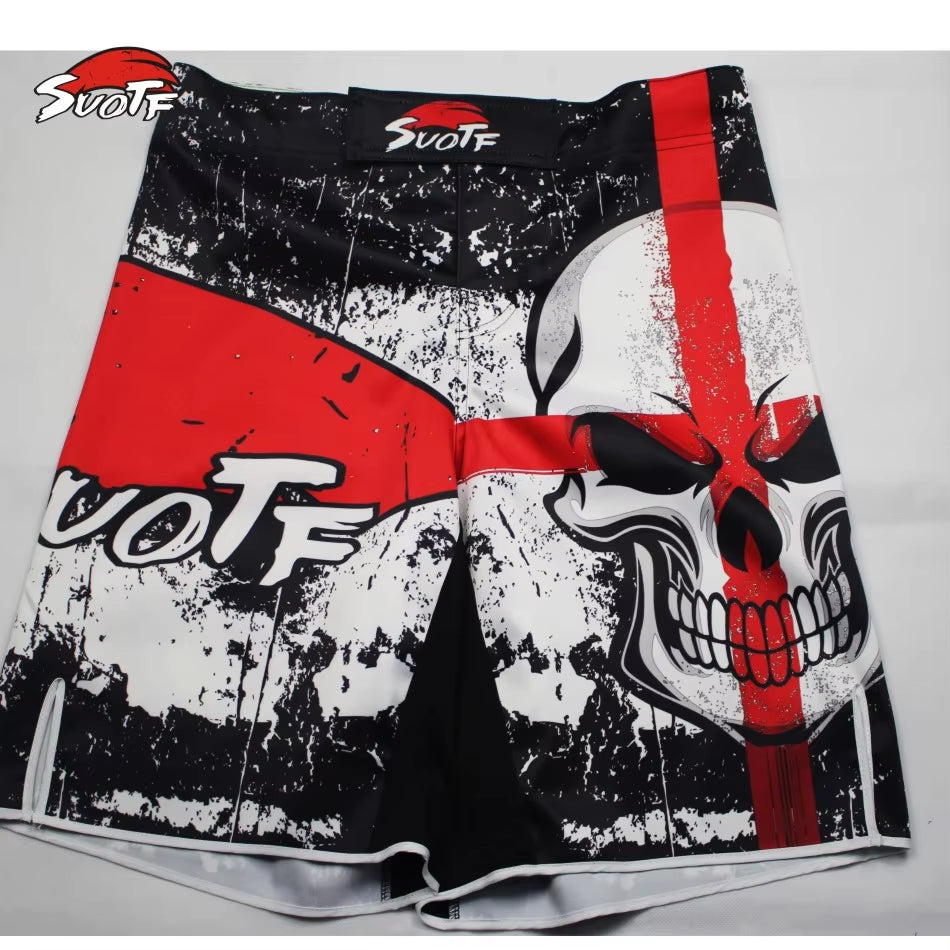 Tiger Muay Thai Fightwear Elevate Cheap MMA Kick Boxing Fight Trunks Top New Black MMA Shorts Mens Boxing Kickboxing