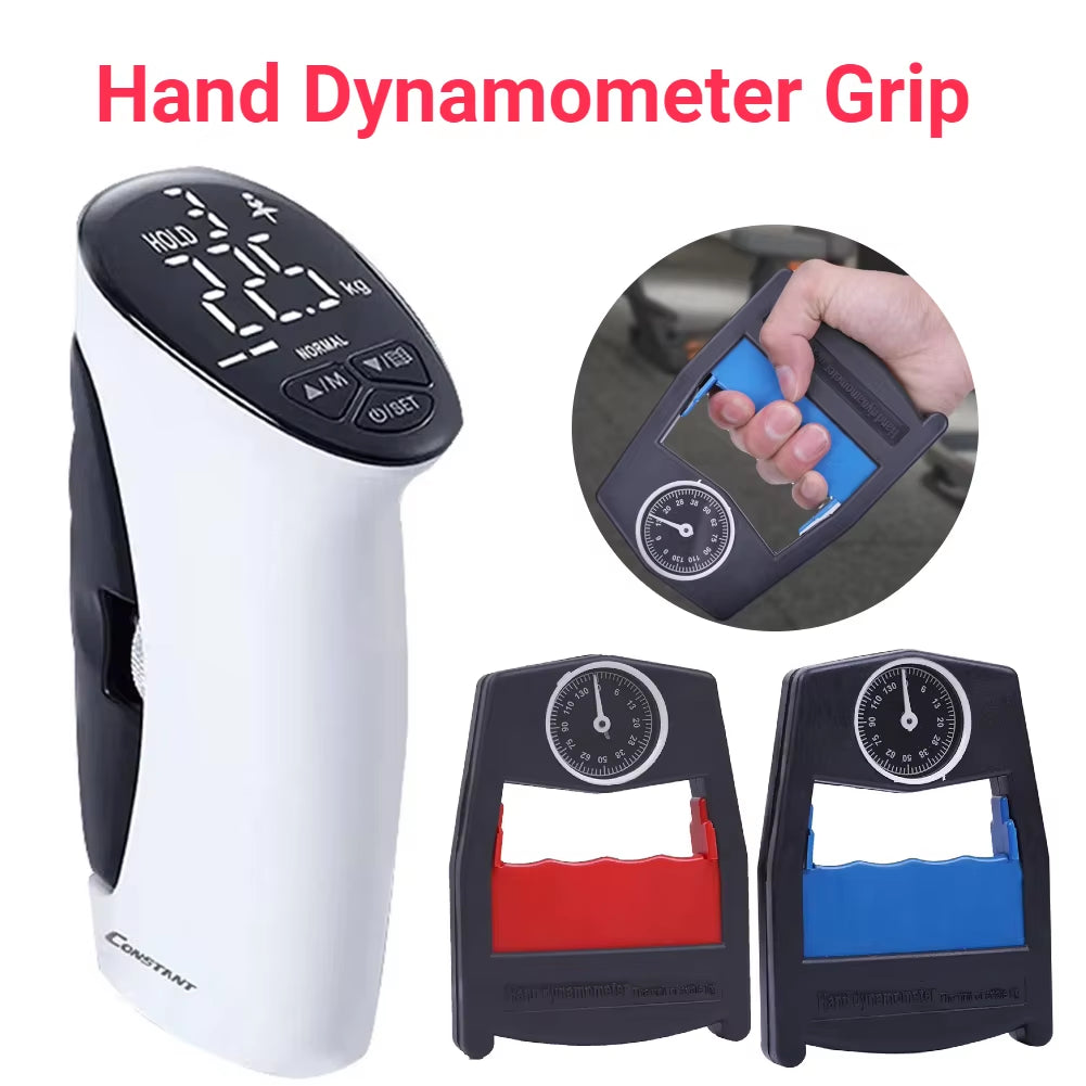 Hand Dynamometer Grip Strength Tester Grip Strengthener Hand Exerciser Meter for Grip Strength Testing and Training